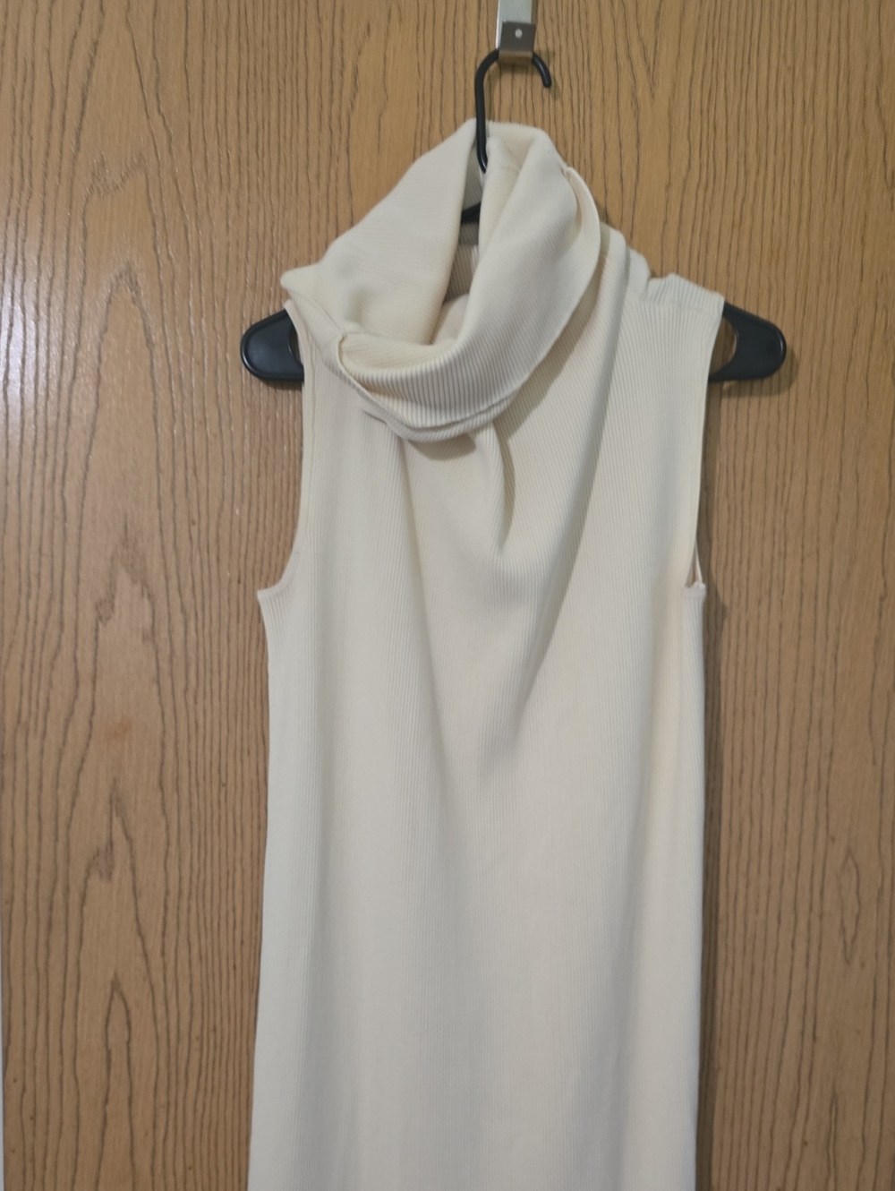Zara Sleeveless Cowl Neck Sweater - Pale Yellow - Picture 5 of 8